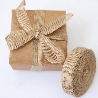 Jute Burlap Ribbon Belt Strap Christmas DIY Gift Packing