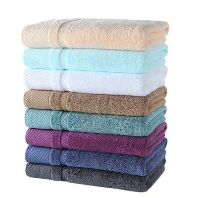 Cotton thickened white absorbent hotel bath towel纯棉大浴巾
