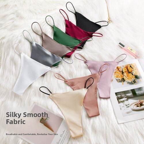 Women Cotton G-String Thong Panties Strings Underwear 内裤