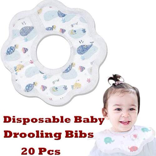 Disposable Baby Drooling Bibs Waterproof Thickened Cotton