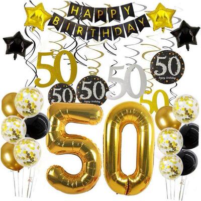 30th 40th 50th 60th birthday decorations Number Balloons