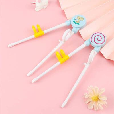 1 Pair Cartoon Chopsticks Children Eating Training Chopstick