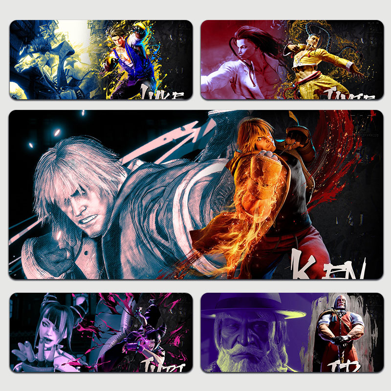 街霸6鼠标垫超大防水加厚锁边