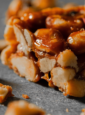 好嘴到花生酥糖438g袋厦门特产坚果黑芝麻酥糖椒盐花生角糖318g袋