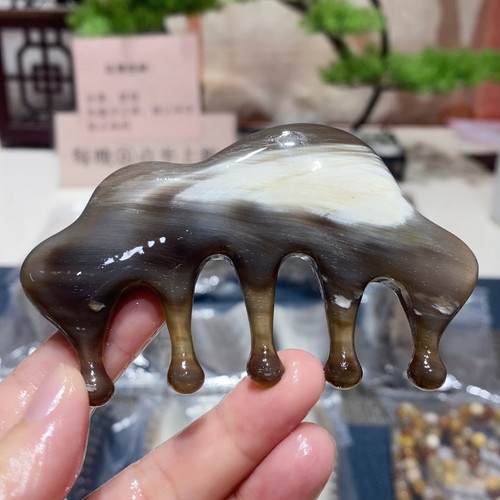 004436 黑金刚云朵水滴，厚1.1长8.9