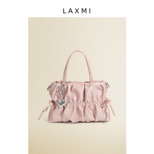 LAXMI甜美褶皱云朵腋下包百搭