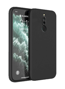 适用小米红米8手机壳redmi8新款纯色磨砂硅胶6.22英寸手机套全包防摔男女款red米保护潮外壳八送钢化膜网红