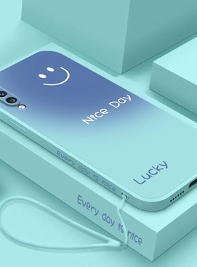 渐变微笑适用三星A70手机壳a70s保护套全包galaxya70s防摔硅胶A705G磨砂Samsung男潮女超薄sm-a70保护套外壳