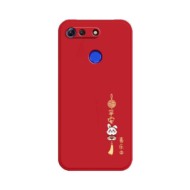 兔年软壳适用华为荣耀v20手机壳honorv2O新款硅胶全包Huawei防摔pct一al10保护套honor男pctal女外壳潮钢化膜