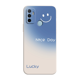 渐变微笑适用oppoa11s手机壳A32新款硅胶OPPO全包保护套oppa软0pp0opp0ppoA爆款opa防摔男女opopa外壳钢化膜