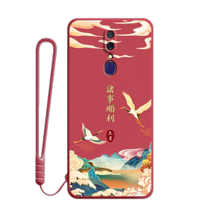 中国风适用OPPOA9x手机壳A9新款全包防摔oppa保护oppoax套0pp0opp0ppoA女opa男oopoa软poopa硅胶opooa潮xoppo