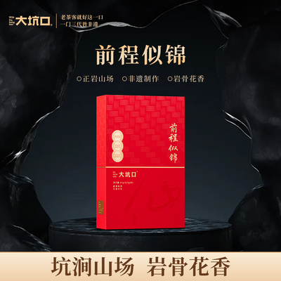 大坑口旗舰店前程似锦武夷岩茶51g