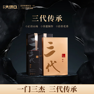 大坑口三代传承正岩肉桂武夷岩茶大红袍非遗18g茶叶送长辈礼盒装