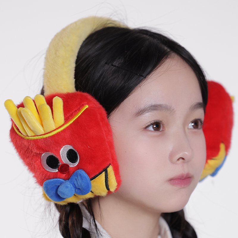 创意搞怪薯条耳罩女可爱卡通