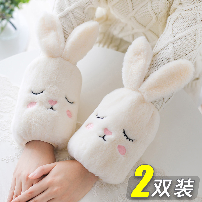 袖套女秋冬季2025新款袖子女童手臂套袖女孩可爱短款手套儿童毛绒