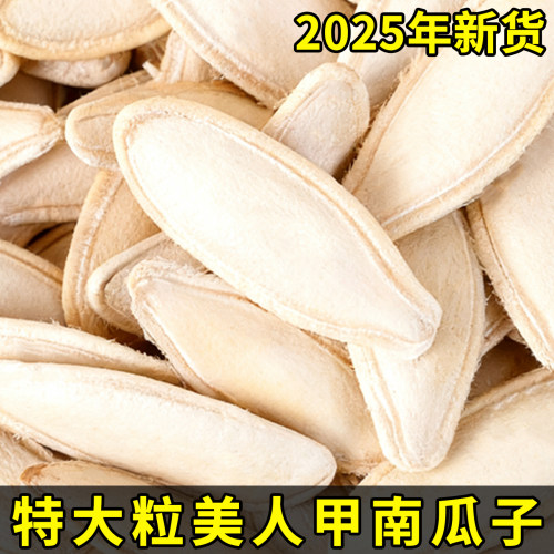 新货2025正宗生美人甲南瓜籽新疆内蒙古生南瓜子坚果炒货零食厂家