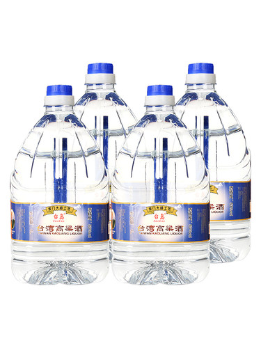 台岛(taidao)台湾高粱酒53度4L*4桶装高度散装白酒厦门高粱酒泡药