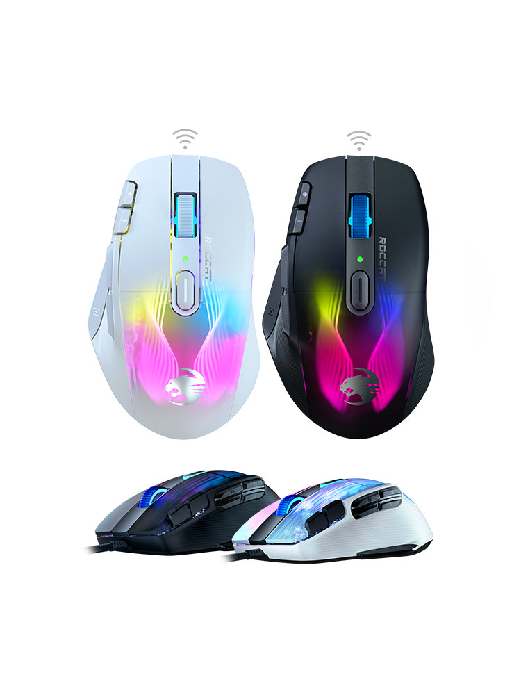 ROCCAT ICE LEOPARD MAGIC LEOPARD KONE XP AIR 무선 3모드 게이밍 마우스 E-스포츠 매크로 블루투스 유선 CF