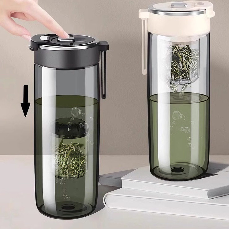 德国进口磁弹泡茶杯茶水分离男士新款便携水杯磁吸专用防摔大容量