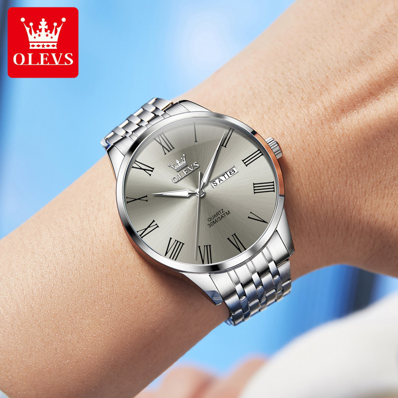 OLEVS/欧利时 简创系列 商务通勤职场百搭石英男士手表