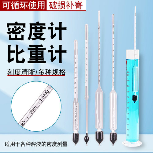 创纪美液体密度计比重计波美度