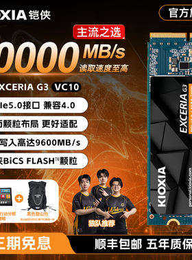 铠侠VC10固态硬盘1t 2tb m.2 nvme pcie5.0 SSD台式电脑笔记本 m2