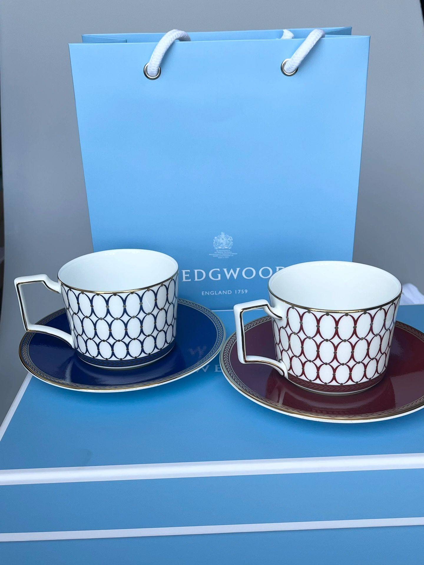 WEDGWOOD金粉年华骨瓷咖啡杯含碟