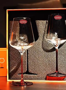 新款 德国进口LESTEL勃艮第红酒杯波尔多葡萄酒杯高档礼盒装送礼