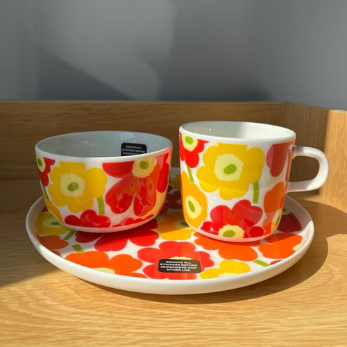 Marimekko2024春季新款黄色花