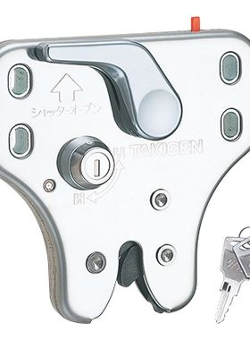 C-1887 -S 卷帘门锁 带指示器碰锁 TAKIGEN泷源 原装日本进口