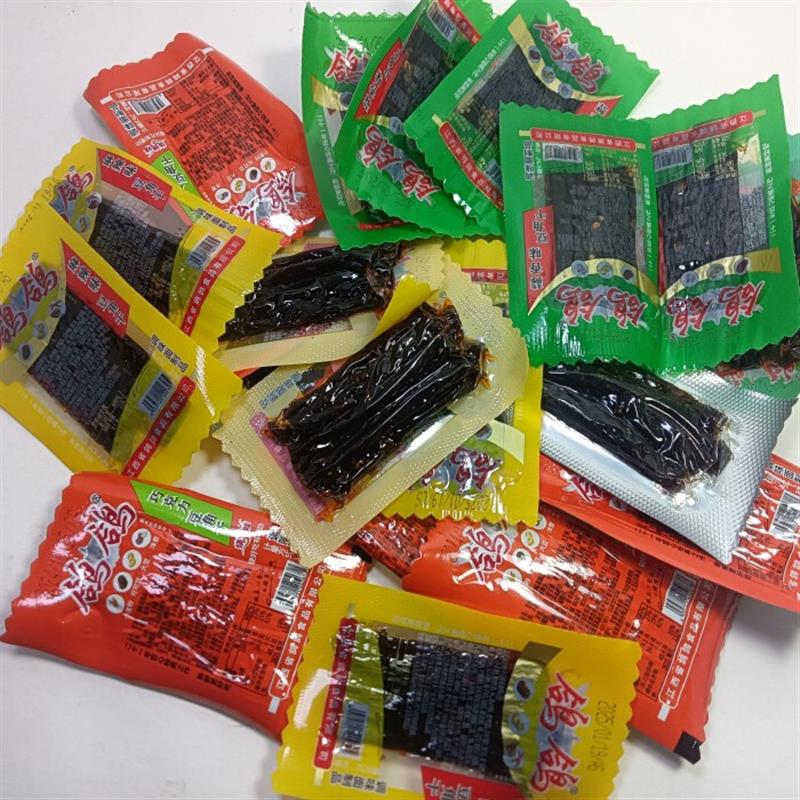 *江西特产鹰潭豆角干辣条蒜香麻辣味500克烧烤味零食小包装/