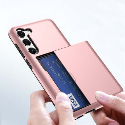 插卡壳适用三星S23手机壳Samsung Galaxy S23 5G 放公交卡银行卡保护壳