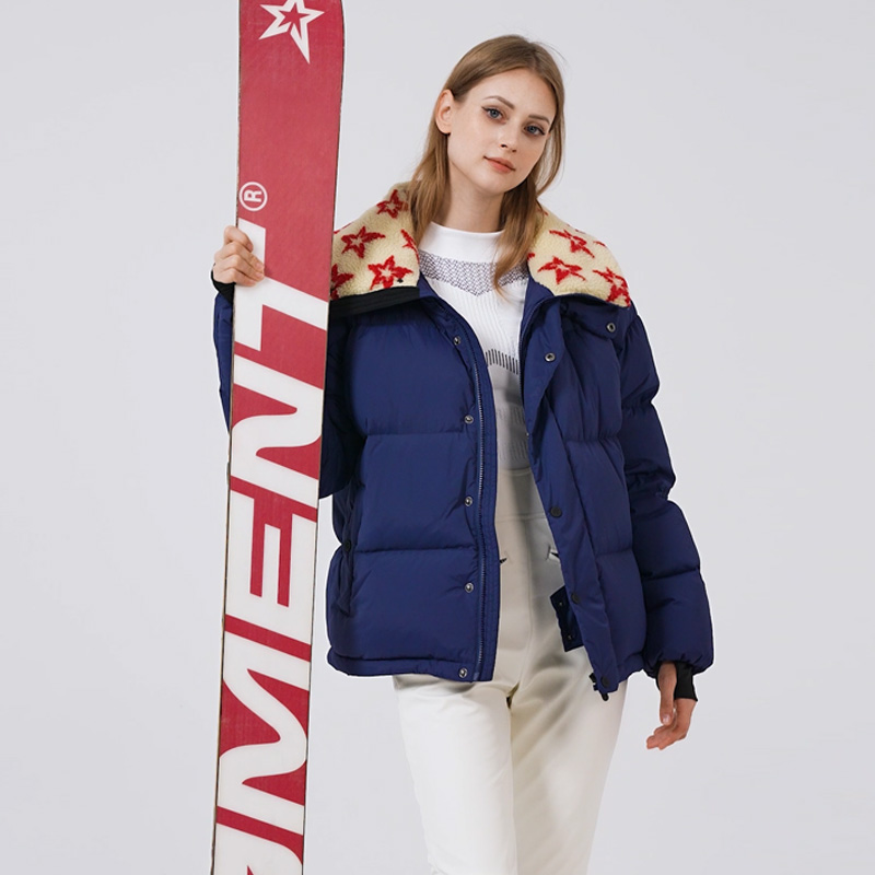 网红同款保暖外套双板滑雪白色