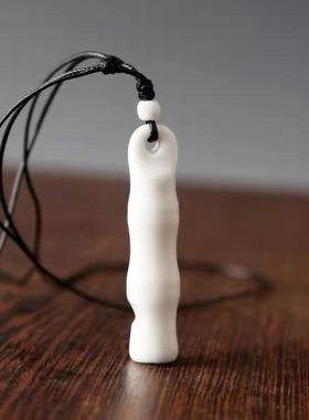 陶瓷骨哨项链中式文艺