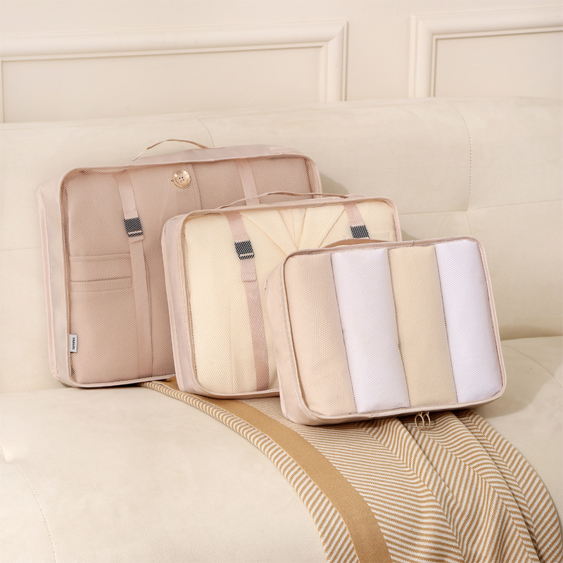 跨境旅行收纳袋套装洗漱化妆品分装袋收纳包衣服鞋子行李箱整理