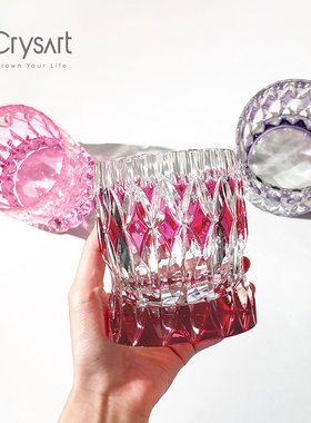 权游系列锐飒K8级淡紫色水晶酒杯女生家用威士忌洋酒特大创意杯