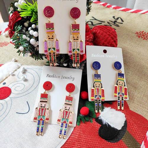 Best Lady Cartoon Characters Nutcracker Guards Drop Earrings