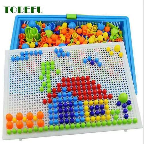 296 Pieces/Set Box-Packed Grain Mushroom Nail Beads Intellig