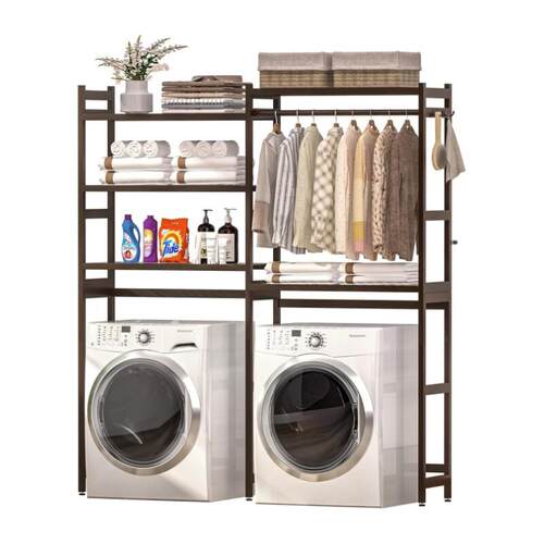 Over the Washer Dryer Storage Shelf Laundry Room Drying Rack