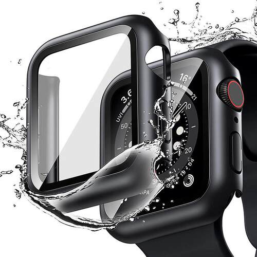 Glass+Cover For Apple Watch case 7 6 SE 5 4 3 iWatch Accesso