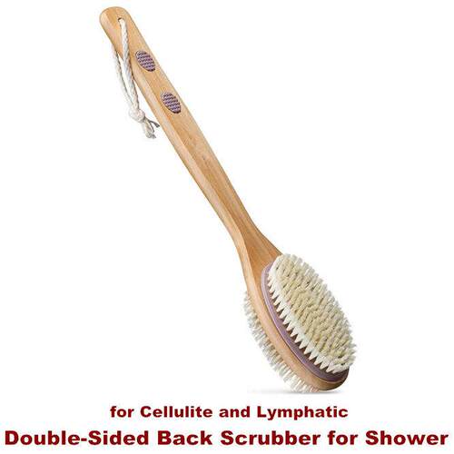 Back Scrubber Shower Brush Double-Sided Back Long Handle