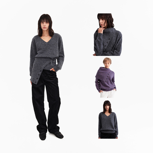 1=3 可拆卸围脖花纱真两件毛衣 百变造型 1747