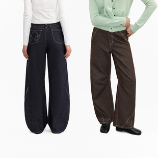 重工弯刀牛仔裤 1747 解构主义立体分割线