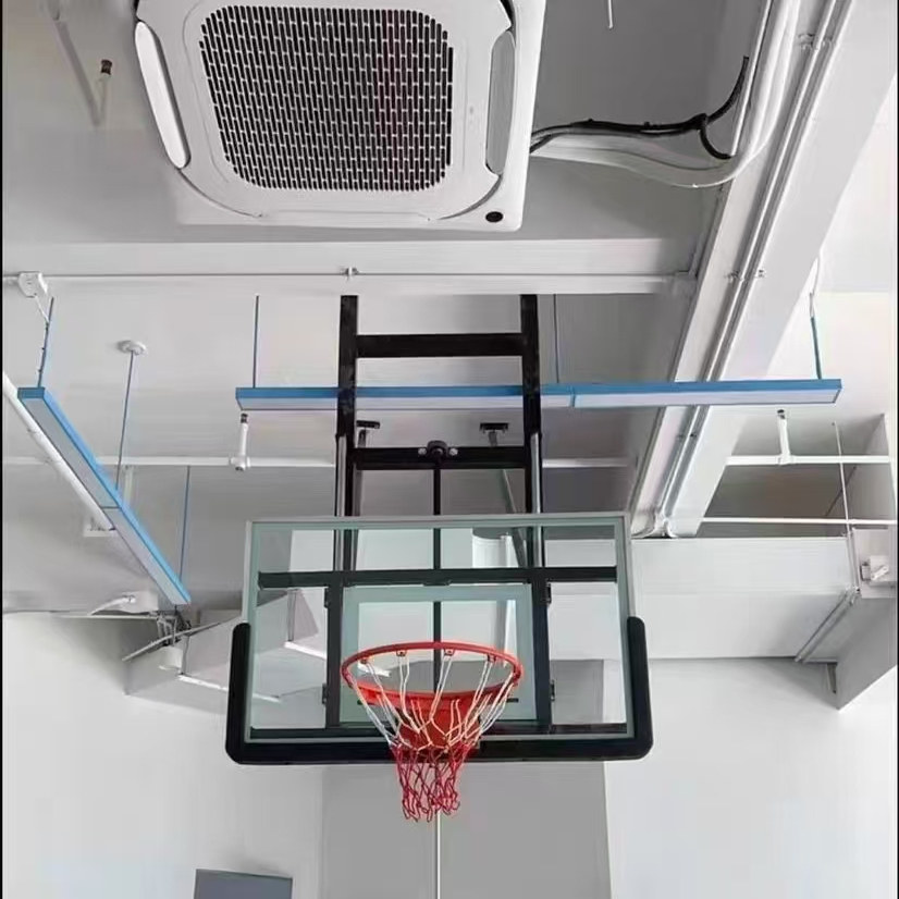 墙壁挂式篮球框吊顶架室