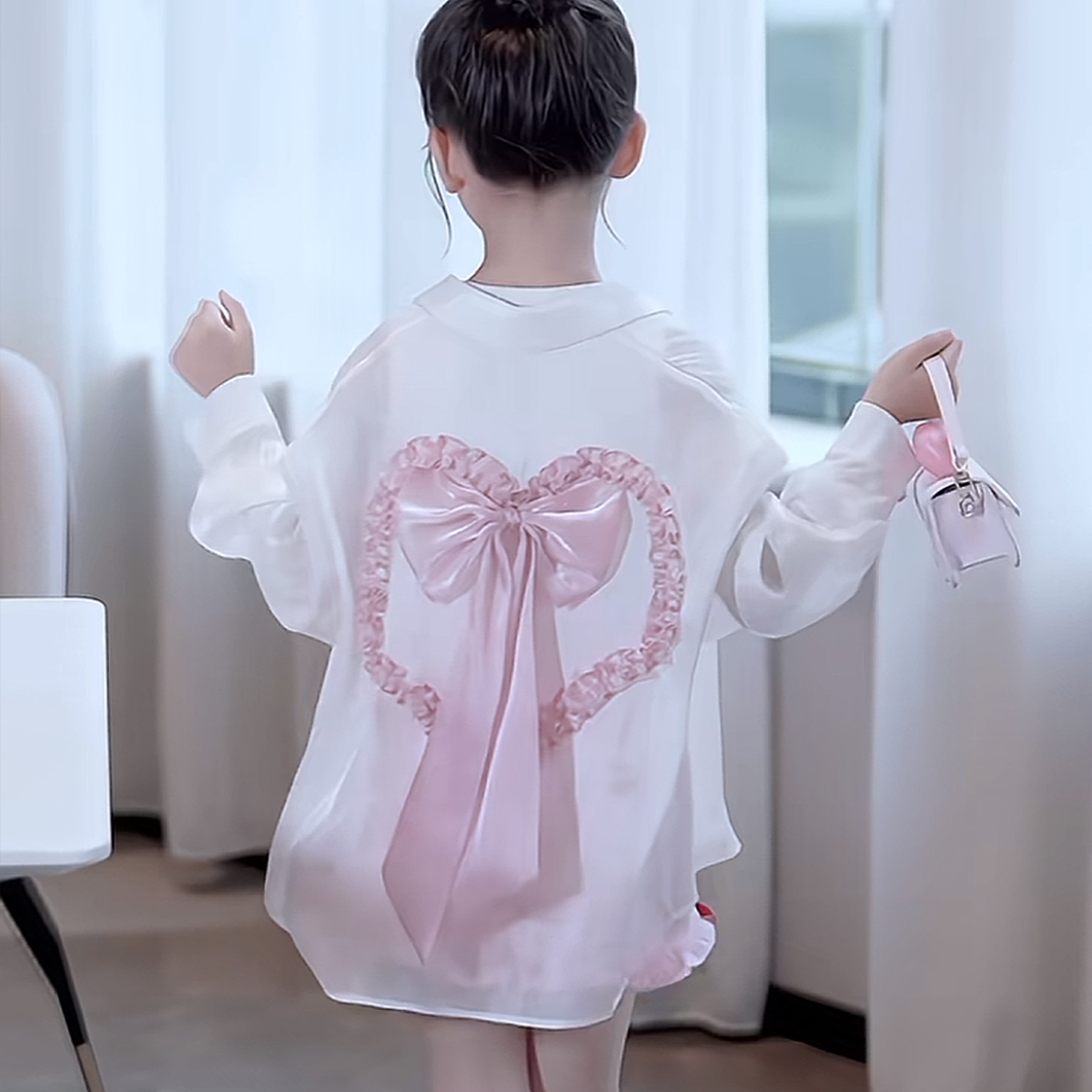 女童防曬衣夏季薄款2025新款兒童大童防紫外線襯衫外套女孩空調(diào)服