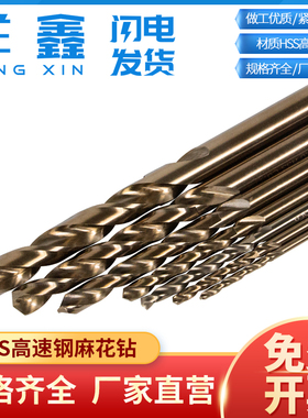 钻不锈钢专用麻花店钻头HSS高速钢金属打孔开孔钻铁M3-M12