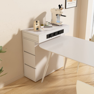 岛台柜单独窄款实木餐边柜餐厅定制小户型靠墙储物柜双面茶水柜