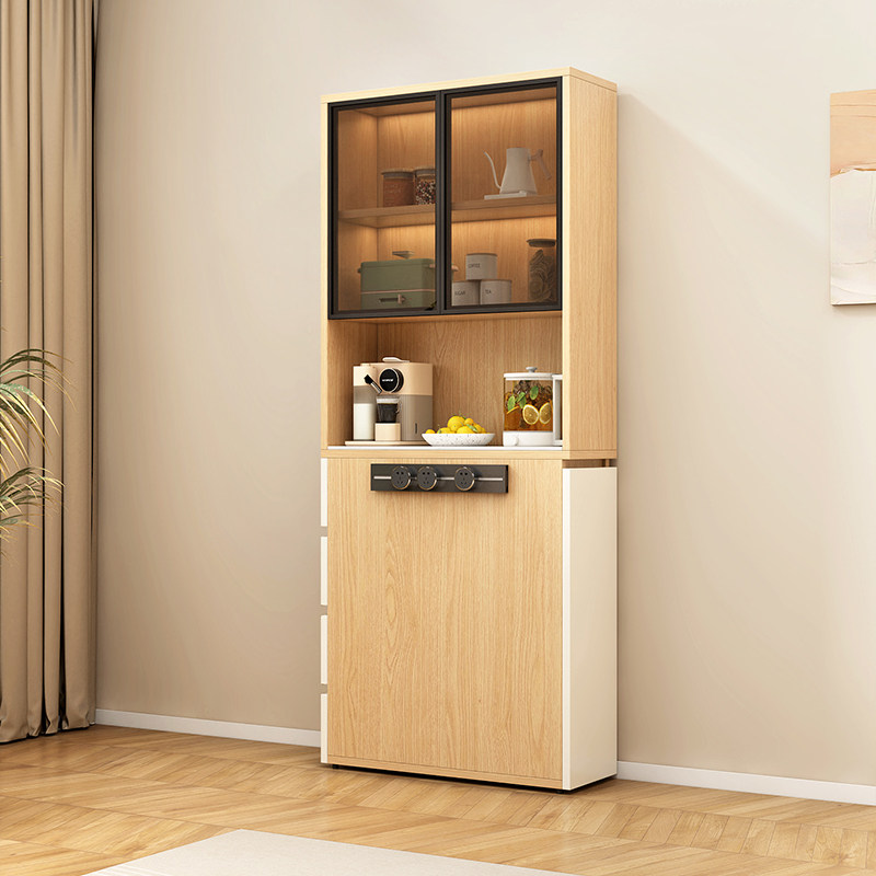 实木窄岛台柜单独岩板餐边柜靠墙一体储物柜茶水柜客厅置物夹缝柜,住宅家具,餐边柜,淘宝优惠券,粉丝福利购,淘宝优惠卷