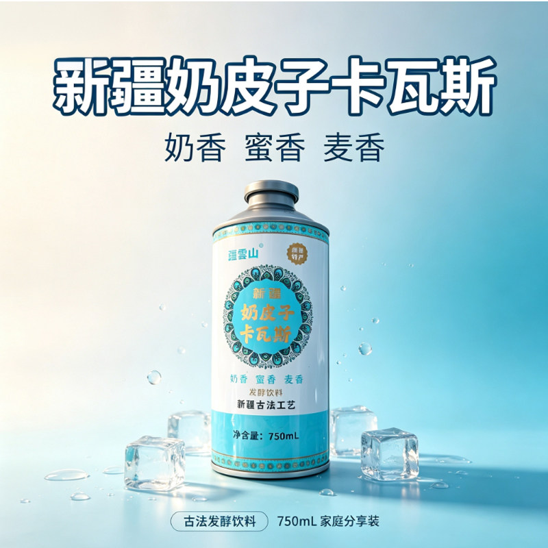新疆奶皮子卡瓦斯750ml*2瓶