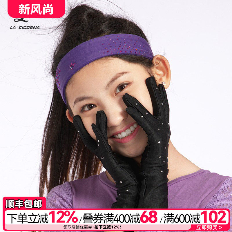 花样滑冰表演手套训练保暖儿童女